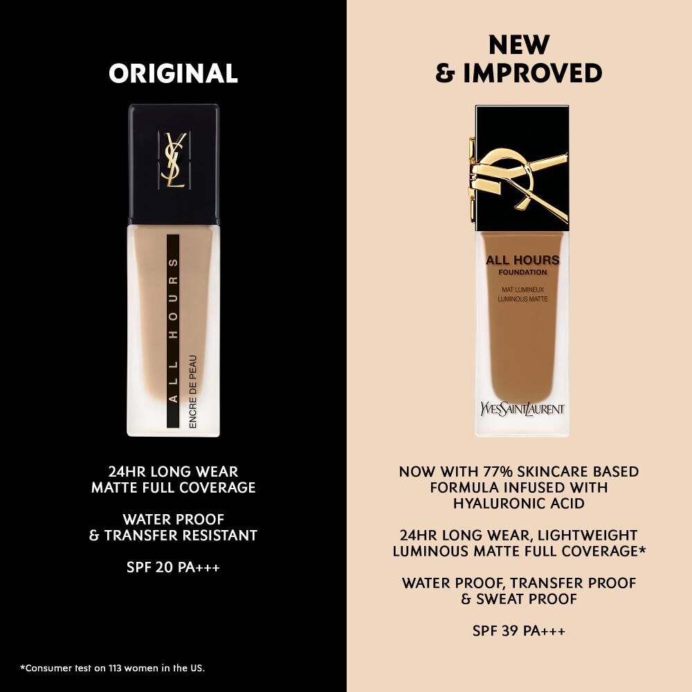 All Hours Foundation Full Coverage Foundation YSL Beauty UK